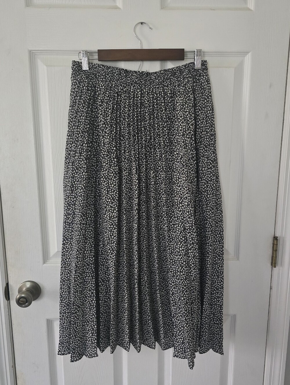 Philosophy Black and White Polka Dot Design Maxi Skirt